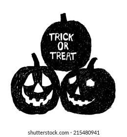 hand draw by pencil . use for Halloween day