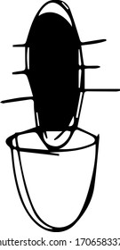 Hand draw Cactuses. Cactus Element. Vector Cactus. Black Cactus.