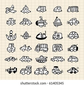 hand draw car element