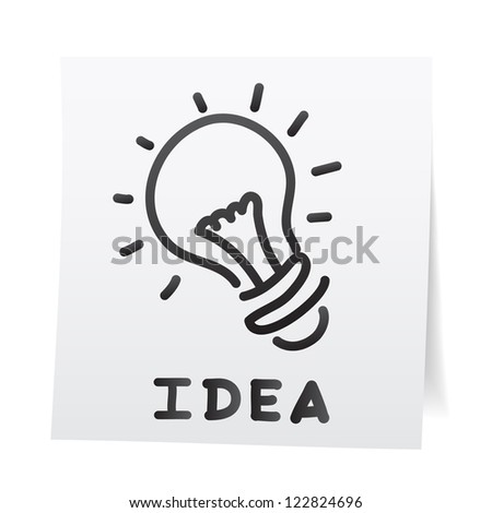 Hand draw cartoon on paper note stickers.eps10
