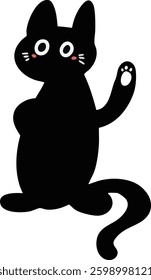 Hand draw cat set illustration