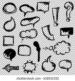 Hand Draw Chalk, Vector Illustration