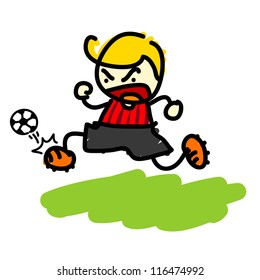 Hand draw charactor cartoon. Vector
