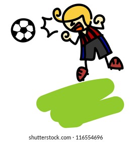 Hand draw charactor cartoon. Vector
