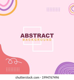 Hand draw child like love abstract background in pink color. Good to use for banner, social media template, poster and flyer template, etc.