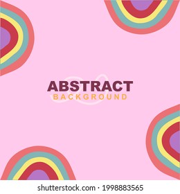 Hand draw child like love abstract background in pink color. Good to use for banner, social media template, poster and flyer template, etc.