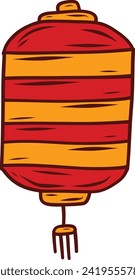 Hand Draw Chinese New year lantern illustration