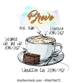 Hand draw of coffee cup. Vector illustration.