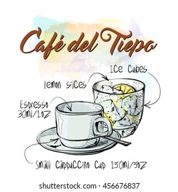 Hand draw of coffee cup. Vector illustration.
