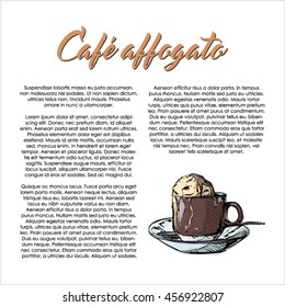 Hand draw of coffee cup. Vector illustration.