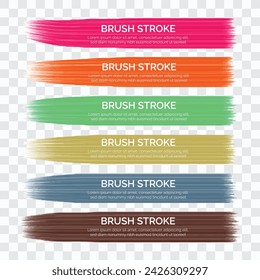 Hand draw colorful brush stroke watercolor design