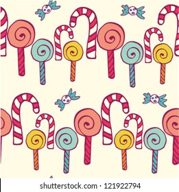hand draw colorful candy pattern
