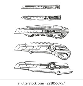 hand draw creative stationary vector illustration, clip art background