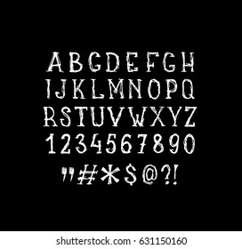 Hand draw creative vector alphabet