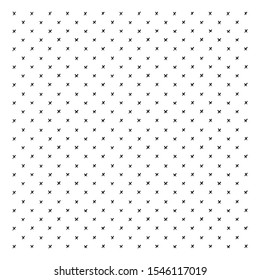 Hand draw cross-stitch background. Ink brush stroke. Black x elements for decor background, textile and wrapping paper.