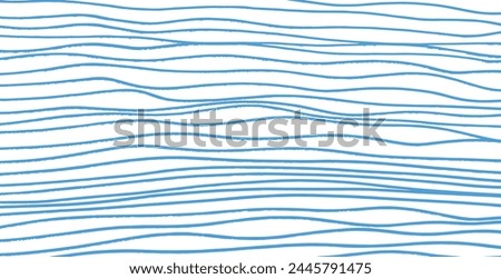 hand draw Curve wave seamless pattern. Thin line wavy abstract vector background. Curve wave seamless pattern. Line art striped graphic template. wave abstract lines stream