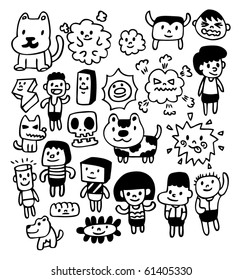 hand draw cute cartoon