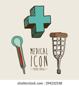 Hand draw digital design, vector illustration eps 10