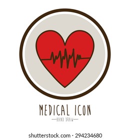 Hand draw digital design, vector illustration eps 10