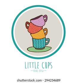 Hand draw digital design, vector illustration eps 10