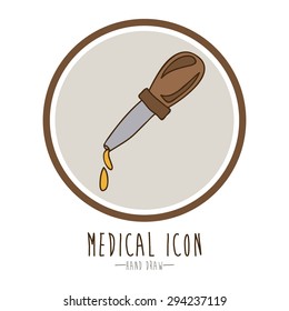 Hand draw digital design, vector illustration eps 10