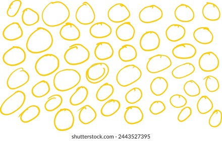 Hand draw doodle circle . Pen circle line stroke, marker scribble. Hand drawn circle , brush drawn circle . brush stroke underline. Chalk pen highlight stroke.