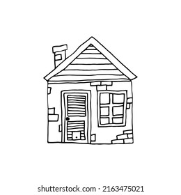 Hand draw doodle of house