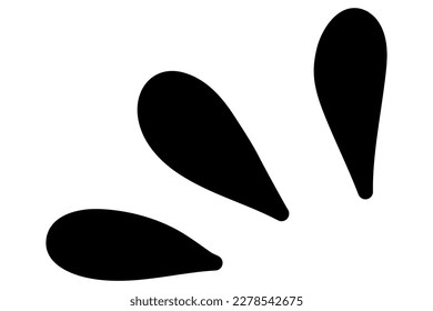 Hand draw doodle, lines showing concentrated lines, awareness, sun rays, surprises. Vector illustration