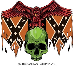 hand draw of eagle vector illustration design