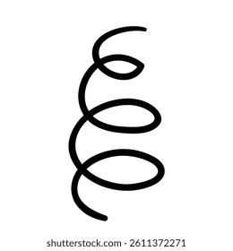 Hand draw elements icon vector. Hand drawn ribbon illustration sign. Scribble symbol or logo.
