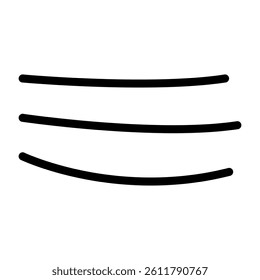 Hand draw elements icon vector. Hand drawn ribbon illustration sign. Scribble symbol or logo.