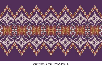 Dibujo a mano de arte de patrón abstracto étnico. Patrón sin fisuras en estilo tribal, bordado popular y mexicano. Arte geométrico azteca ornamento print.great para textiles, Anuncios, Fondos de pantalla, Vector de envoltura.