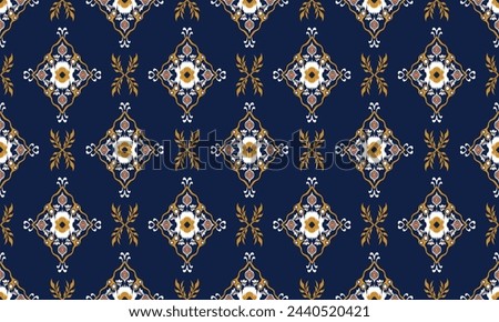 Hand draw Ethnic pattern. Kerchief Pattern. Silk neck scarf. Bandana Print. Head Scarf. Floral vintage style.great for textiles, banners, wallpapers, wrapping vector design.