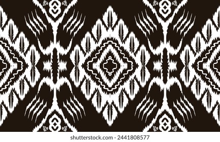 Hand draw ethnic vector chevron pattern background Traditional pattern on the fabric in Indonesia and other Asian countries.great for textiles, banners, wallpapers, wrapping vector design.
