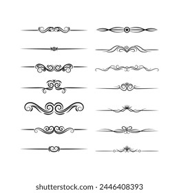 Hand draw floral decoration elements, Floral ornaments, and floral elements
