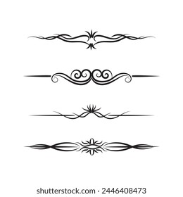 Hand draw floral decoration elements, Floral ornaments, and floral elements
