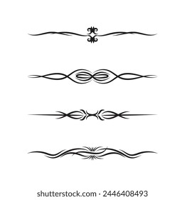 Hand draw floral decoration elements, Floral ornaments, and floral elements
