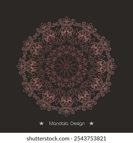 Hand draw Floral Mandala coloring book Page Design Premium Vector And Illustration, Vector abstract mandala pattern
