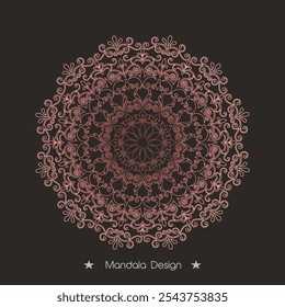 Hand draw Floral Mandala coloring book Page Design Premium Vector And Illustration, Vector abstract mandala pattern
