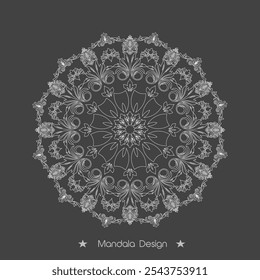 Hand draw Floral Mandala coloring book Page Design Premium Vector And Illustration, Vector abstract mandala pattern
