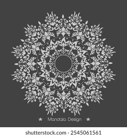 Hand draw Floral Mandala coloring book Page Design Premium Vector And Illustration, Vector abstract mandala pattern