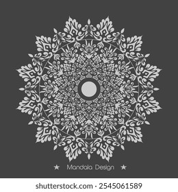 Hand draw Floral Mandala coloring book Page Design Premium Vector And Illustration, Vector abstract mandala pattern