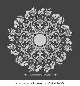 Hand draw Floral Mandala coloring book Page Design Premium Vector And Illustration, Vector abstract mandala pattern