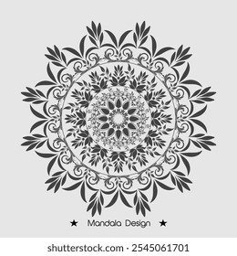 Hand draw Floral Mandala coloring book Page Design Premium Vector And Illustration, Vector abstract mandala pattern