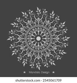 Hand draw Floral Mandala coloring book Page Design Premium Vector And Illustration, Vector abstract mandala pattern
