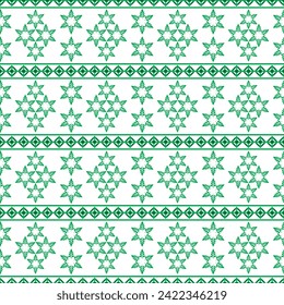 dibujo a mano patrón de hojas verdes sin costura estilo de primavera Vector Diseño sobre fondo blanco, Cortina, alfombra, papel tapiz, ropa, envoltura