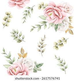 Hand draw floral seamless pattern