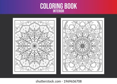Dibujar mano página de colorear flores. Interior del libro para imprimir


