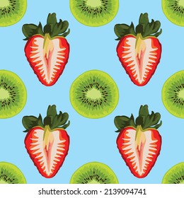 handgezeichnete Früchte nahtloser Hintergrund-Muster