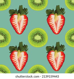 hand draw fruits seamless background pattern